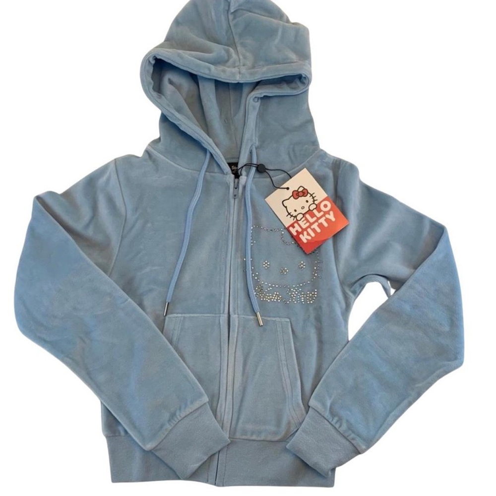 Hello Kitty Velour 2 Pc Full Tracksuit Set